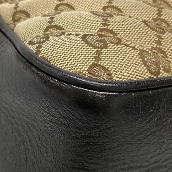 Auth GUCCI GG Marmont 447632 Beige Dark Brown Black Jacquard Leather - Picture 3 of 16